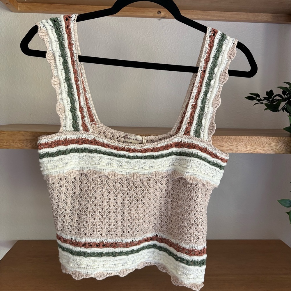 Hem & Thread Striped Knit Tank Top - Picture 6 of 12